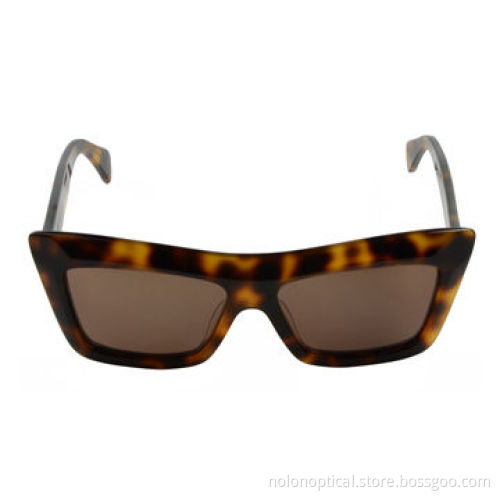 Italy design acetate sunglasses with polarized lens in tortoise